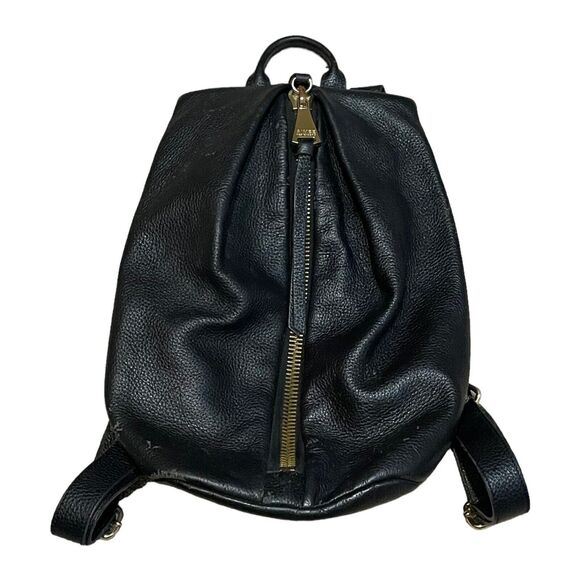 Aimee Kestenberg Tamitha Backpack Black Soft Pebbled Leather Adj Shoulder Strap. - Picture 1 of 15